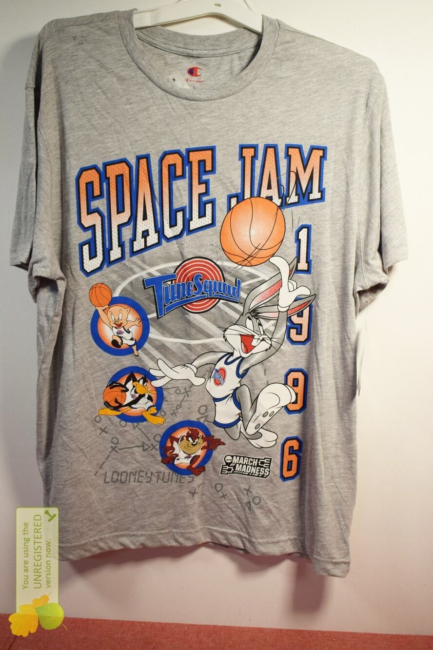 Champion Space Jam x NCAA March Madness Adult T-Shirt Large